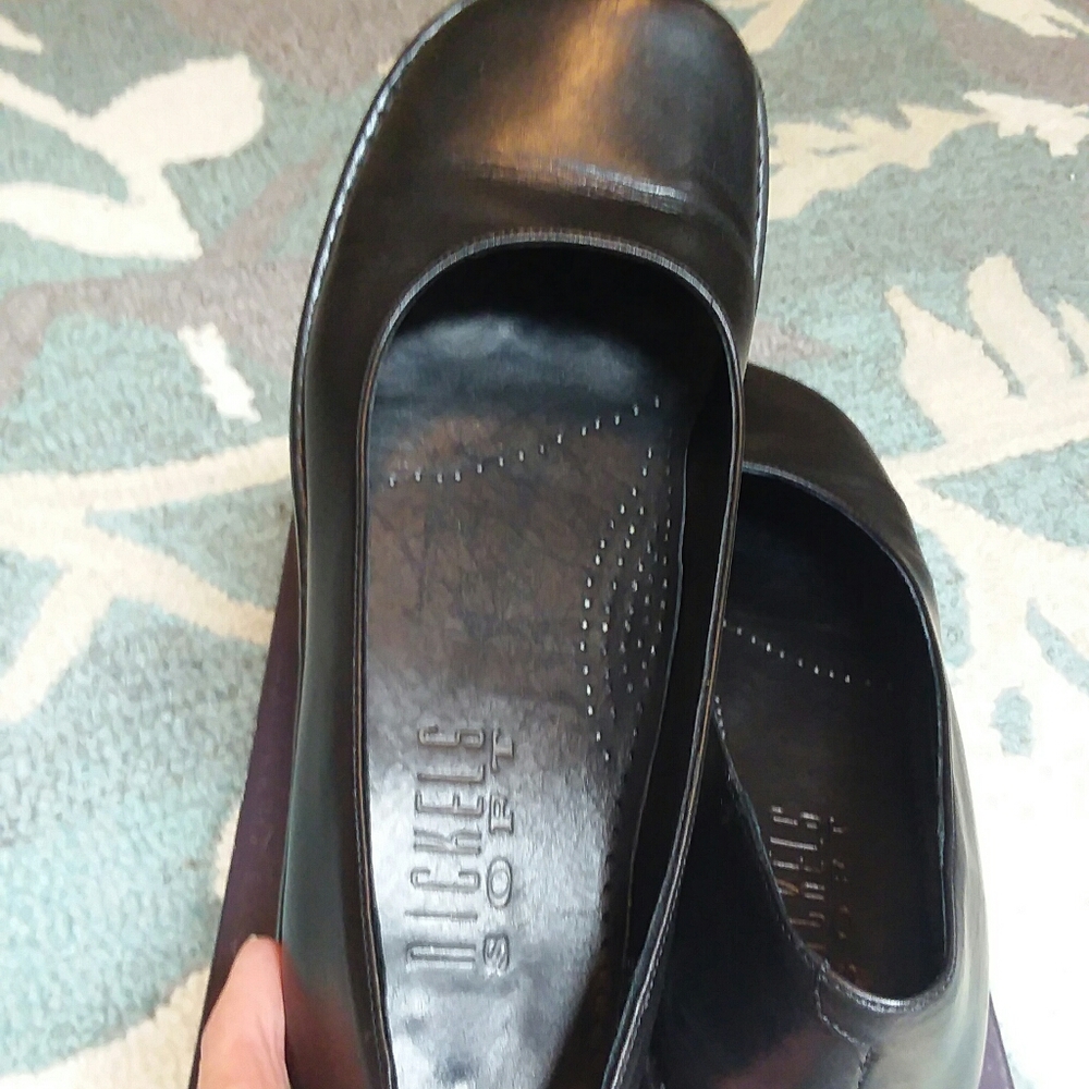 Nickels Black Soft Leather Shoes  7 W